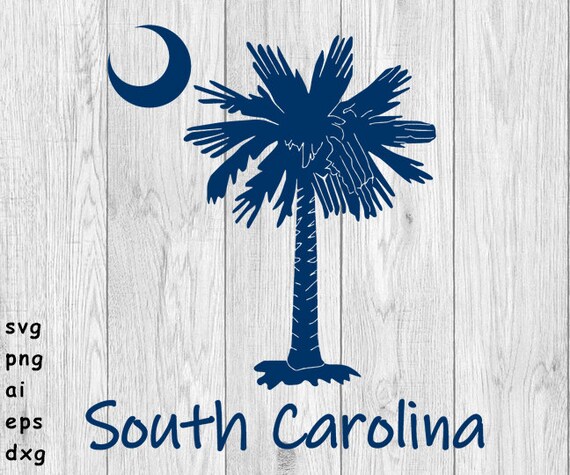 South Carolina Palmetto Logo 1 svg png ai eps and dxf | Etsy