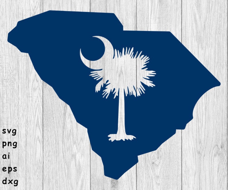 Palmetto State Logo 8 svg png ai eps and dxf files for | Etsy