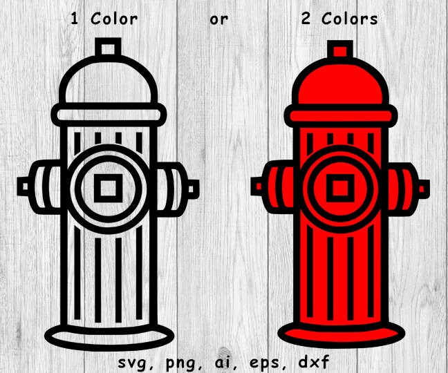 Fire Hydrant svg png ai eps dxf DIGITAL FILES for Etsy