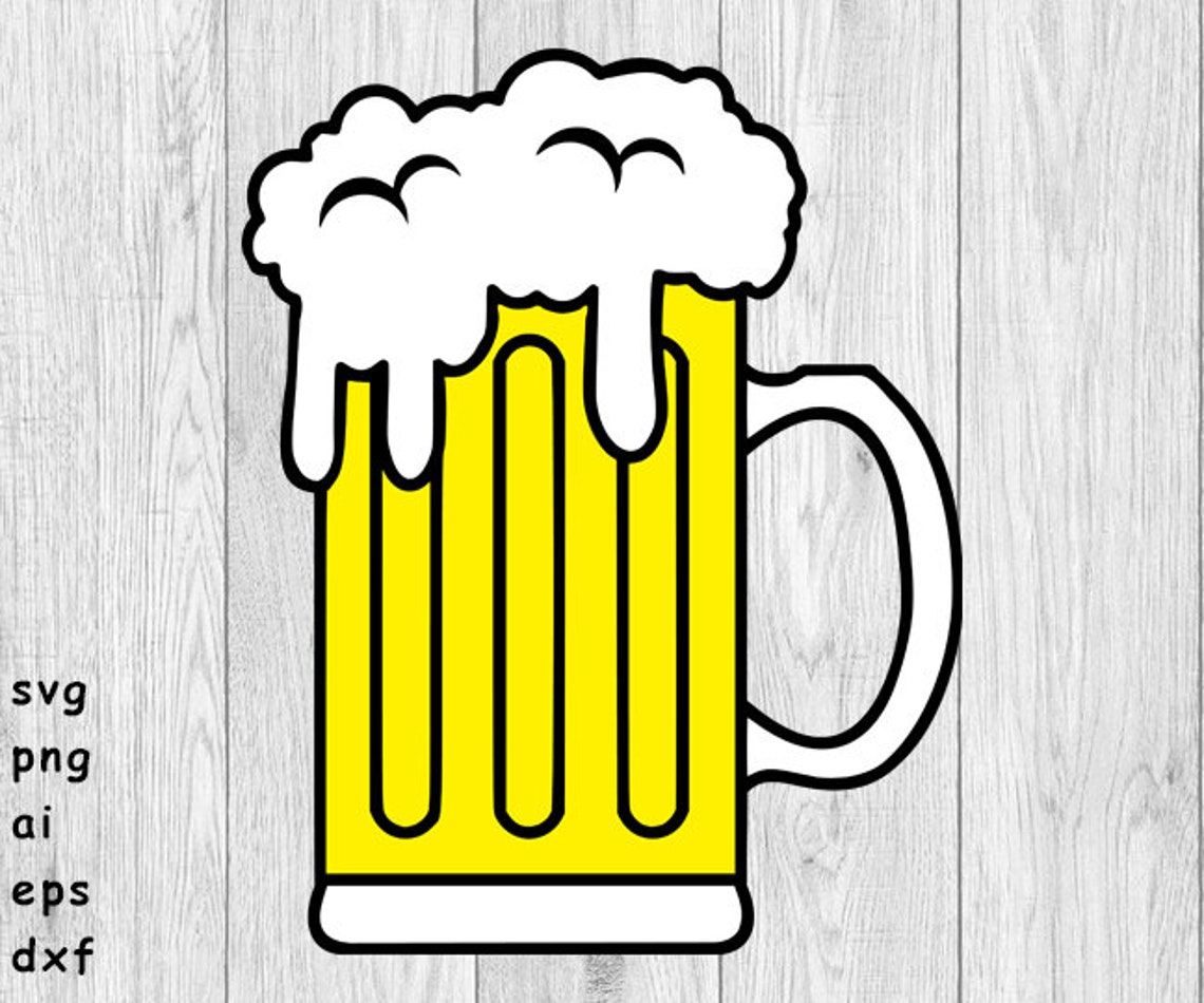 Beer Mug A Mug of Beer svg png ai eps dxf DIGITAL FILES Etsy