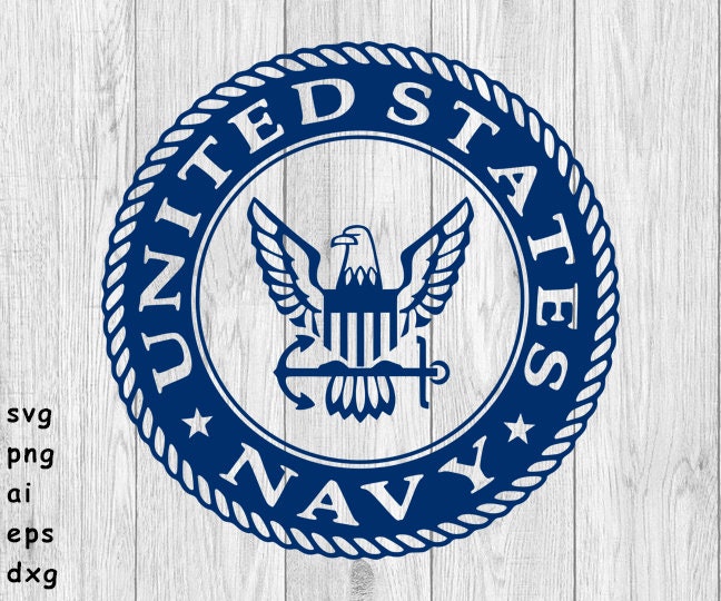 US Navy Logo - svg, png, ai, eps, dxf DIGITAL Files for Cricut, CNC a…