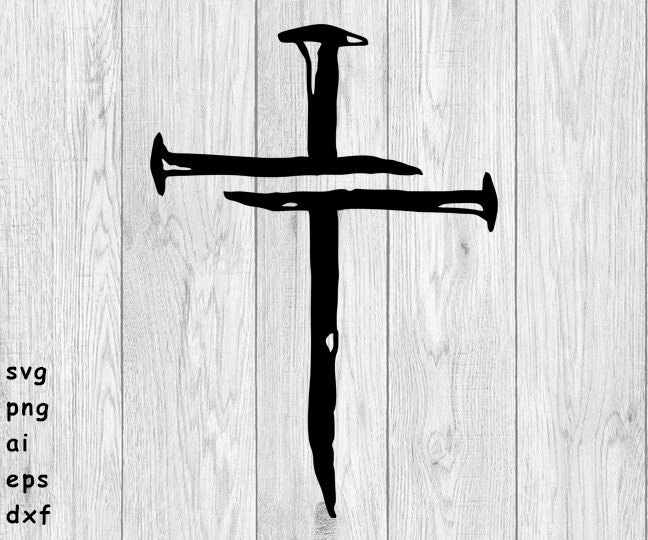 Cross of Nails svg png ai eps dxf DIGITAL FILES for | Etsy