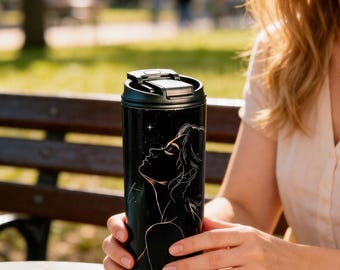 I Don't Chase, I Attract Tumbler | 20oz Stainless Steel Water Bottle | Manifestation Gift | Affirmation Cup