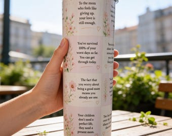 Mom Strength Affirmation Tumbler | Inspirational Mother's Gift