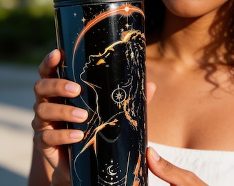 I Don't Chase, I Attract Tumbler | 20oz Stainless Steel Water Bottle | Manifestation Gift | Motivational Cup