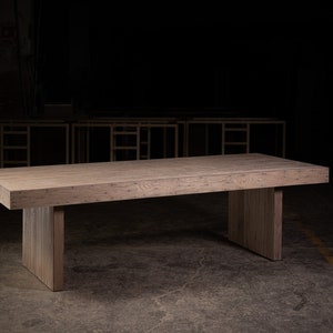 1957 Natural Oak Dining Table image 1