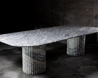 NAS Arabescato Marble Dining Table