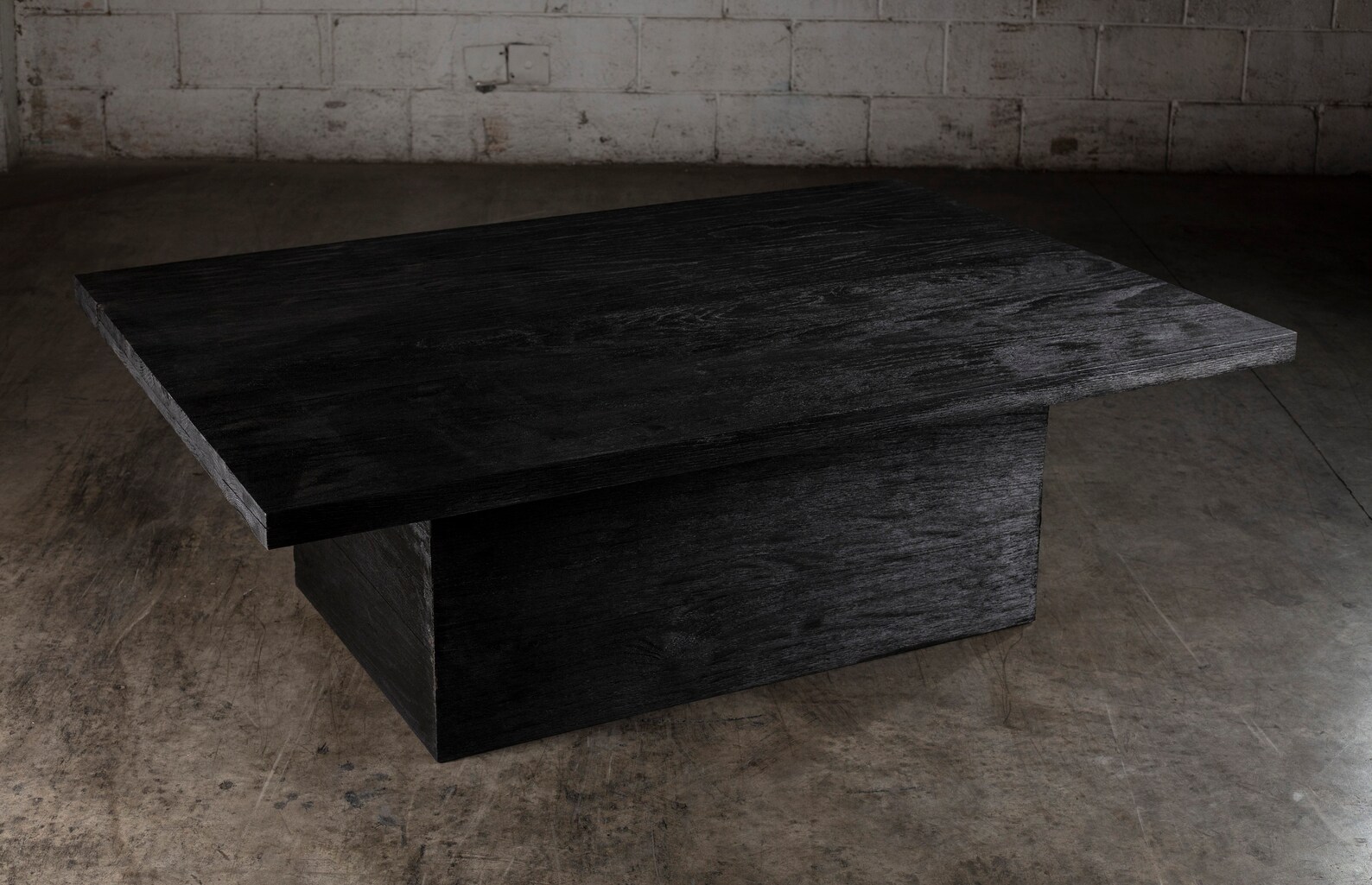 Reclaimed Oak Coffee Table. Black / Light Oak. Etsy