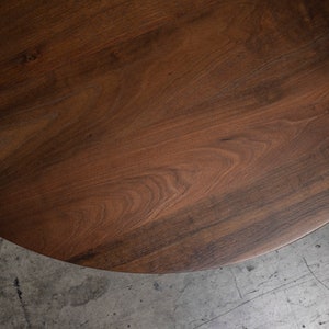 Round Peruvian Walnut Coffee Table image 3