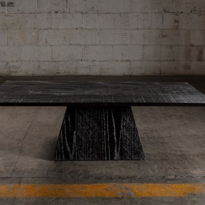 Brutal Oak Black Dining Table