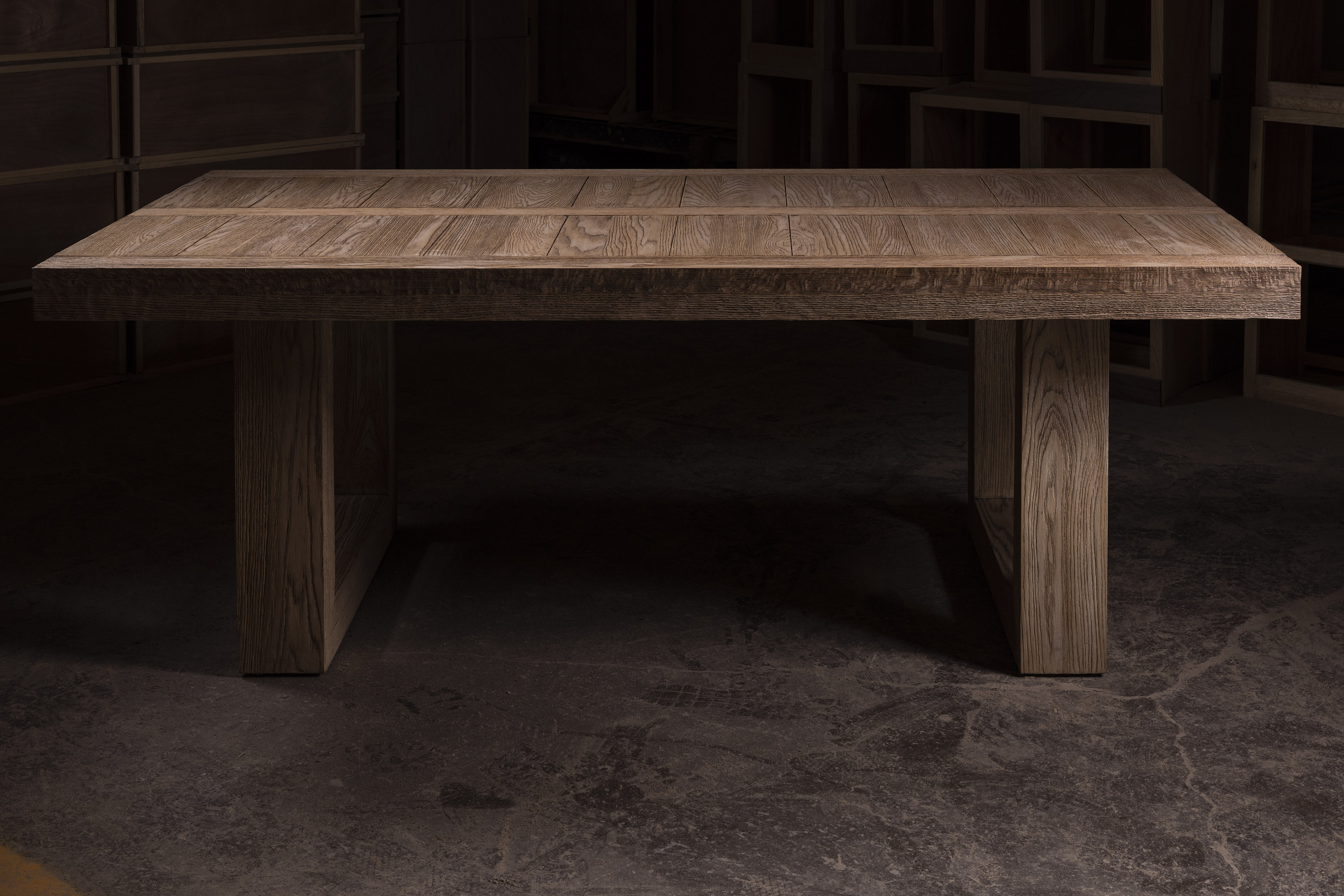 Farm Solid Oak Dining Table - Etsy