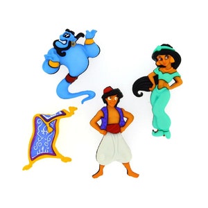 Disney Aladdin Shank Back Buttons - Jesse James Dress it Up
