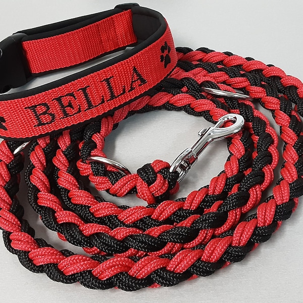 braided dog leash