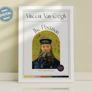 Vincent Van Gogh The Postman Digital Print, Van Gogh Wall Art, Exhibition Poster, Museum Poster, Van Gogh Poster, Digital Download Art