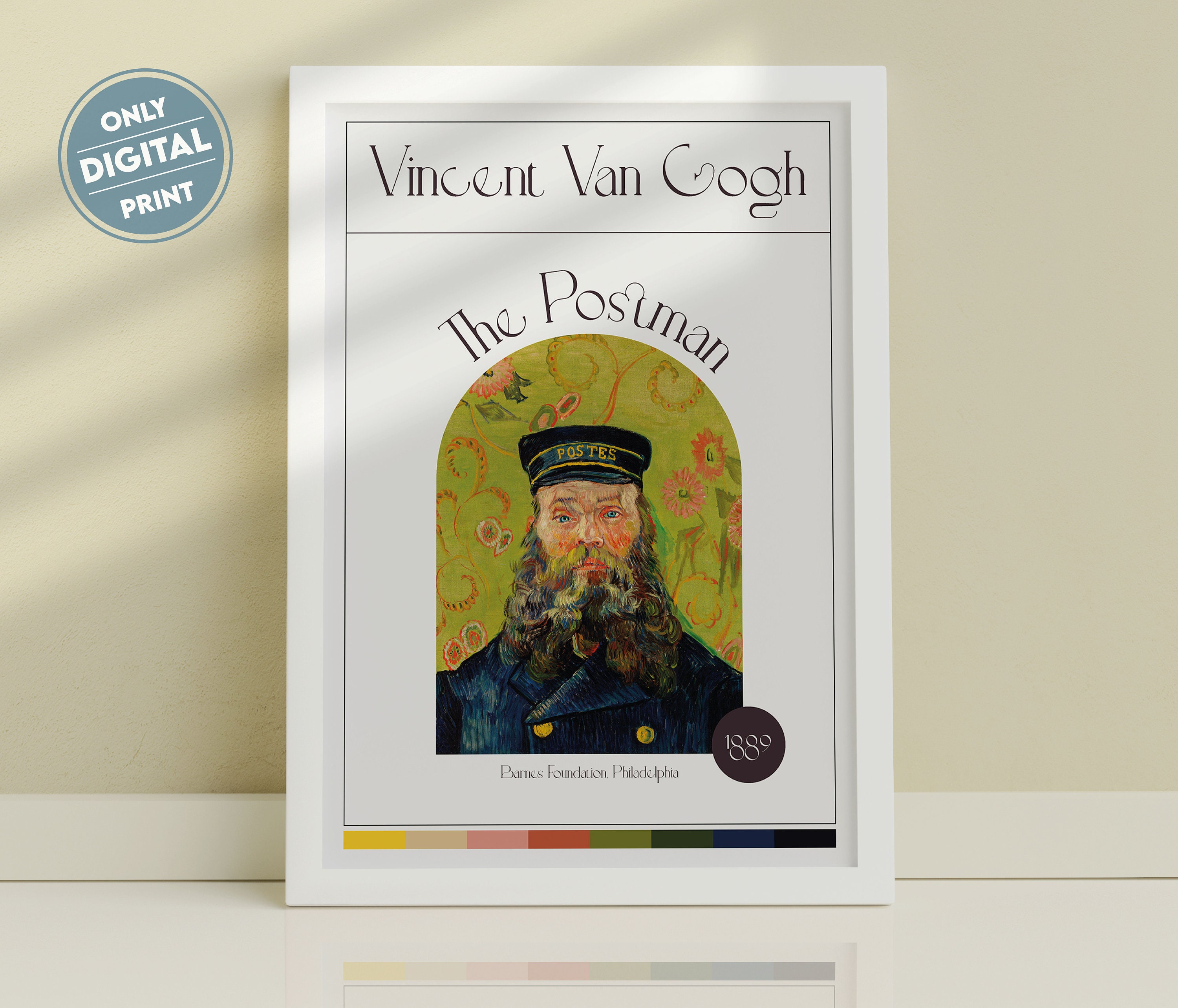 Vincent Van Gogh the Postman Digital Print Van Gogh Wall Art | Etsy