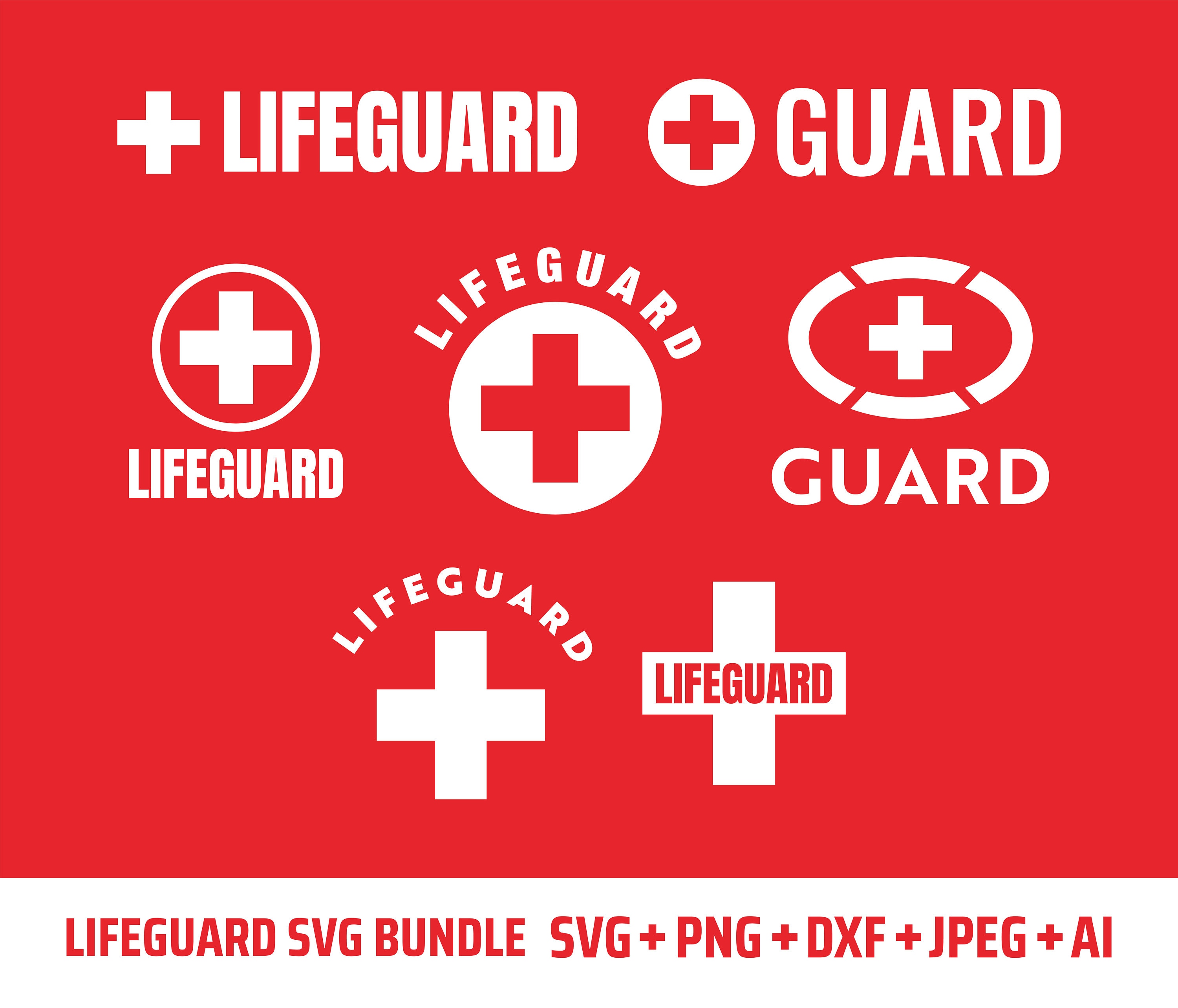 Lifeguard Svg Bundle Svg/dxf/png/jpeg/ai Digital Silhouette - Etsy