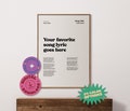 Custom Swiss Style Lyrics Poster, Printable Lyric Poster, Song Lyric Wall Art, Music Poster, Personalised Wall Art, Custom Lyric Poster product logo
