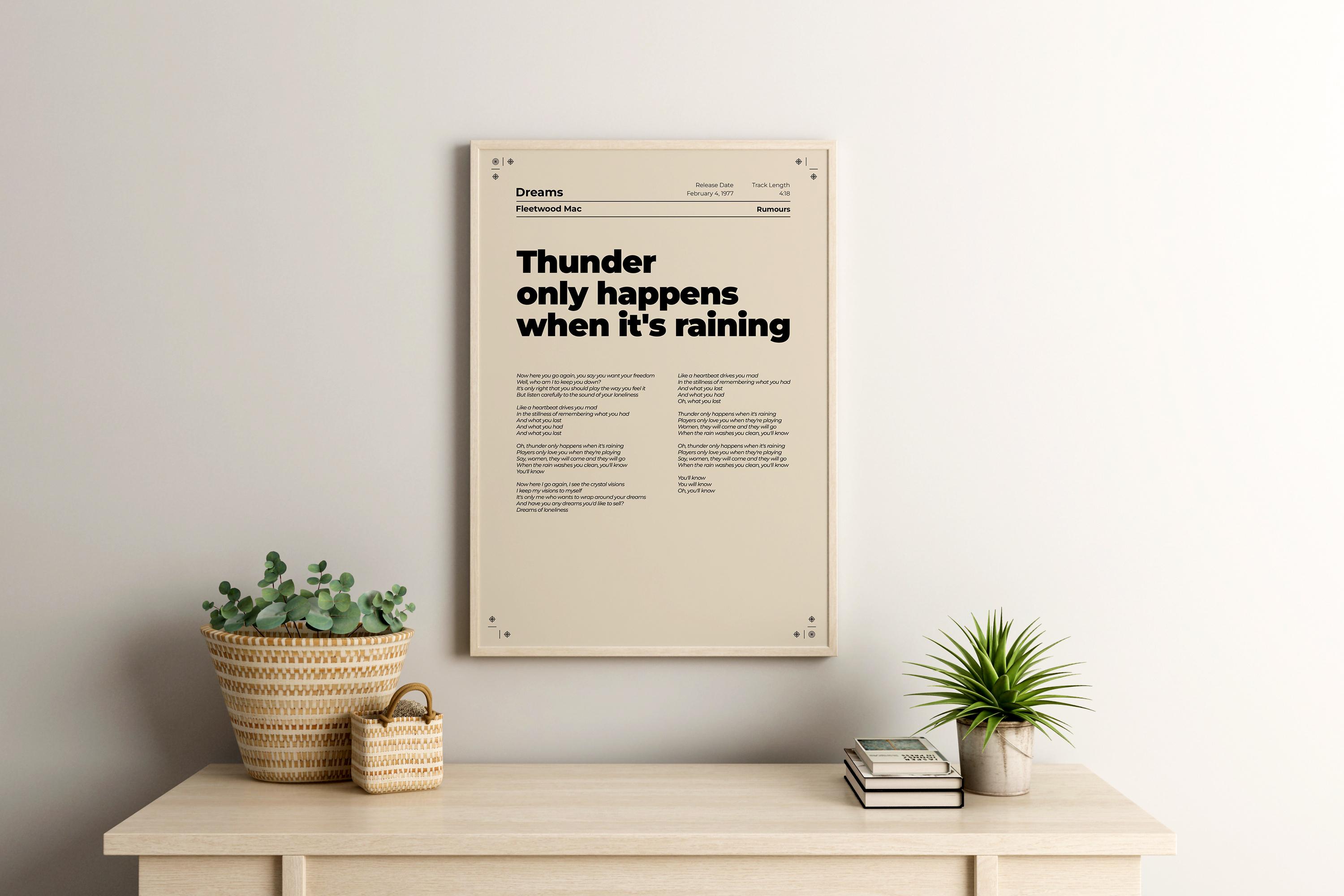 Custom Swiss Style Lyrics Poster, Printable Lyric Poster, Song