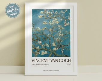 Van Gogh Almond Blossoms Print: Exhibition Poster, Museum Art (Digital Download)