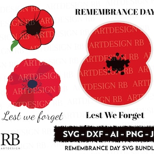 Ne l’oublions pas, jour du Souvenir Bundle SVG/DXF/PNG/Jpeg/Ai Digital Silhouette File, For Cricut Design, Armistice Day, Sublimation Png