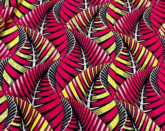 Fabric by Half a yard Supreme Wax a yard or Whole Sale African Fabric Wax Print Dutch Wax Blue and Pink Stars Cotton Fabric Ankara