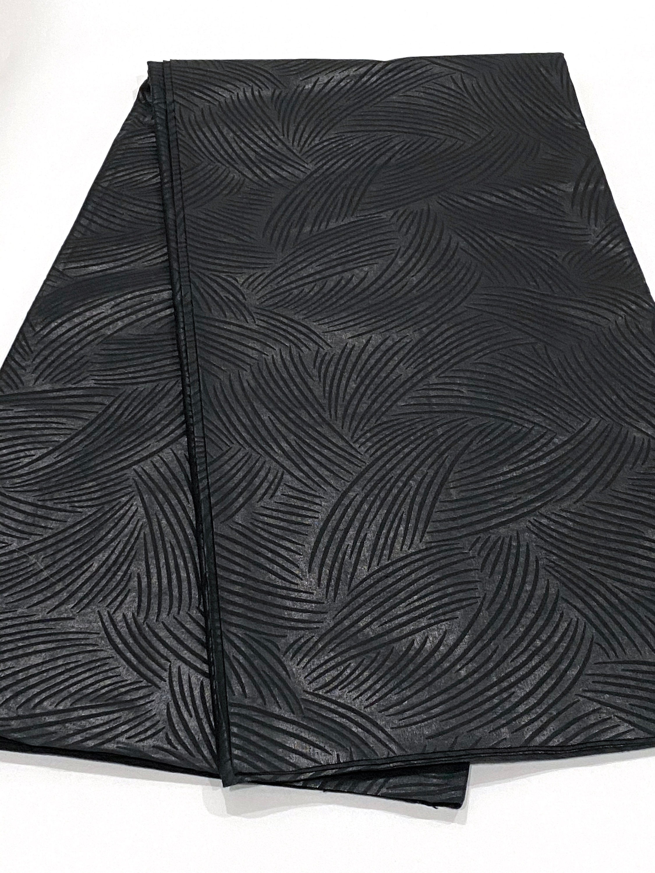 African Wax Print Fabric • Black Ankara Fabric • Sold by the Yard