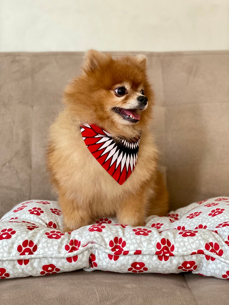 African print Dog Bandana \u2022 Pet Neckwear \u2022 Pet Bandana \u2022 Pet Accessories \u2022 Ankara print Dog Bandana