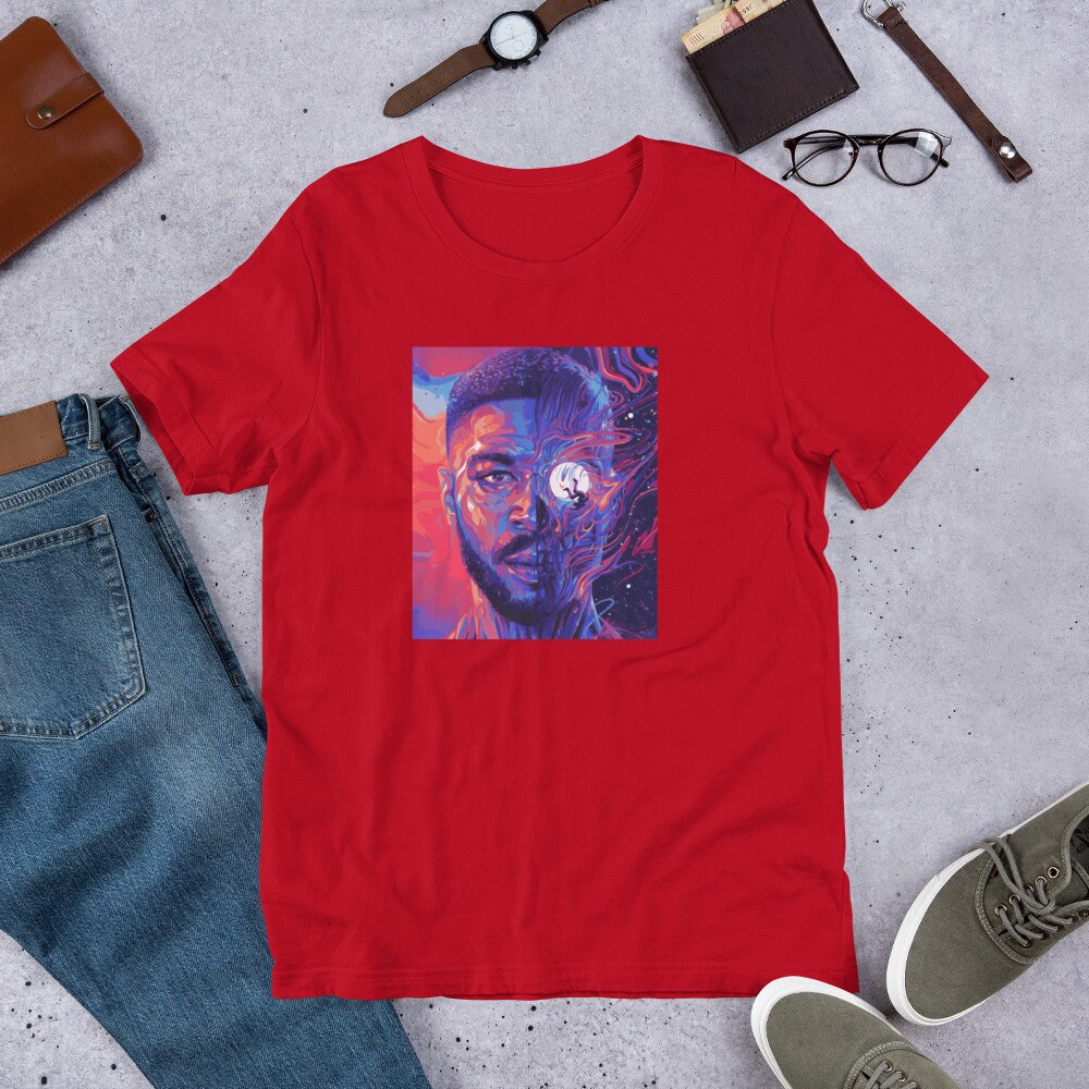 Kid Cudi Shirt Kid Cudi Man On The Moon 3 The Face Kid Cudi Etsy