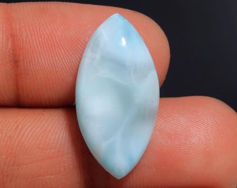 Beautiful 13.cts Larimar Fancy Shape Gemstone,Ocean Wave Blue Flashy Dominican Larimar Pendant Jewellery Loose Gemstone Size 23×10×5mm