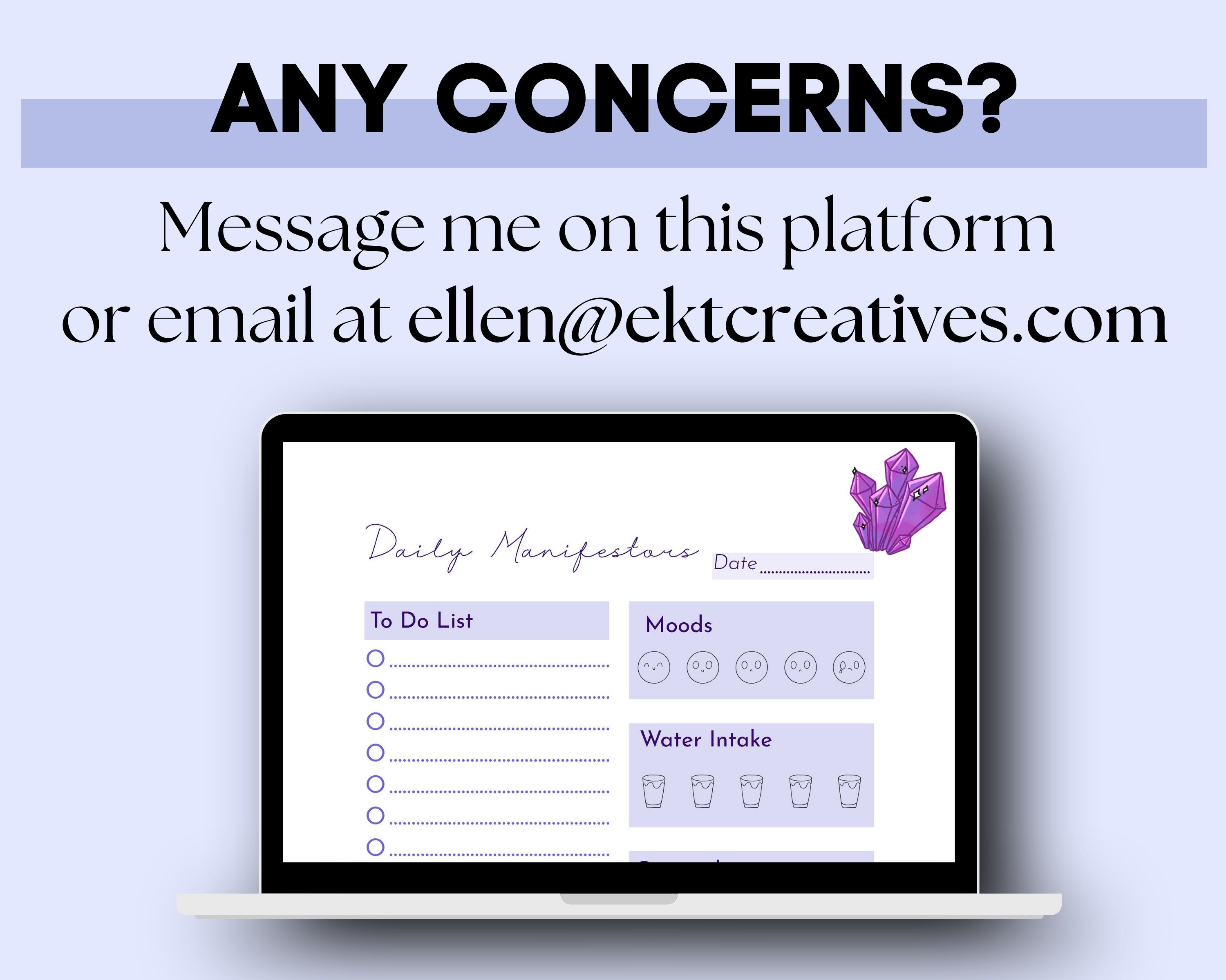 Indigo Daily Planner Printable Digital Download Daily Planner Daily to ...