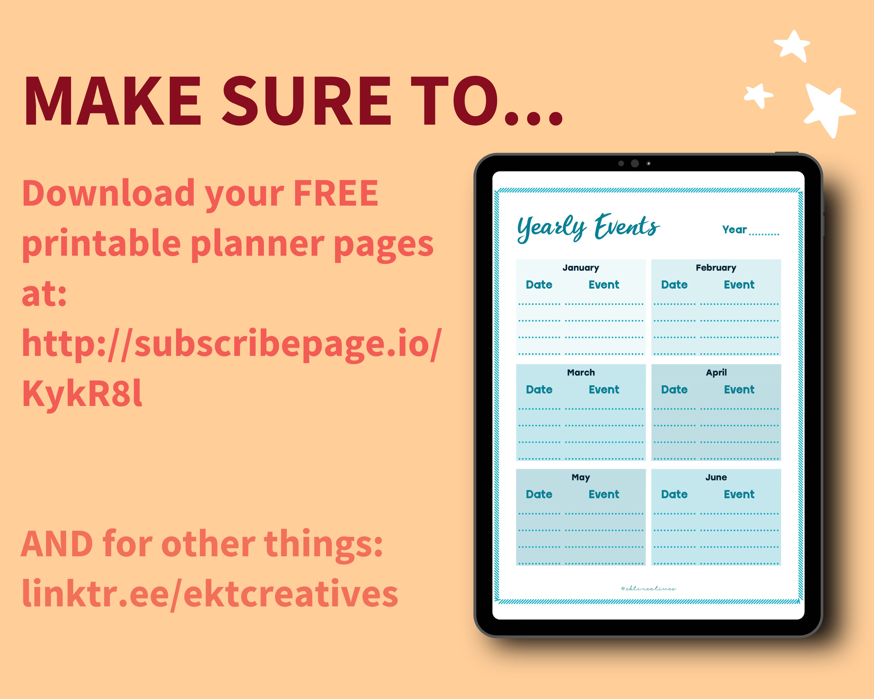 Business Printable Planner Pages Business Plan Content Planner Creative ...