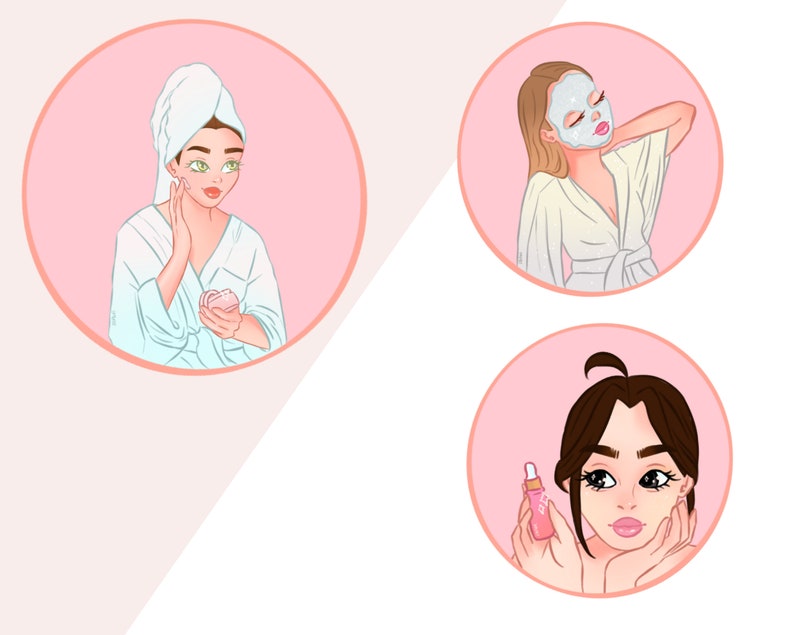 5 Skincare PNG Clipart Beauty PNG Digital Download Digital | Etsy