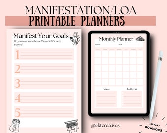 Manifestation Planner | Law of Attraction Planner | 369 Manifest Journal | Dream Manifestation | Abundance Planner | Manifestation Journal