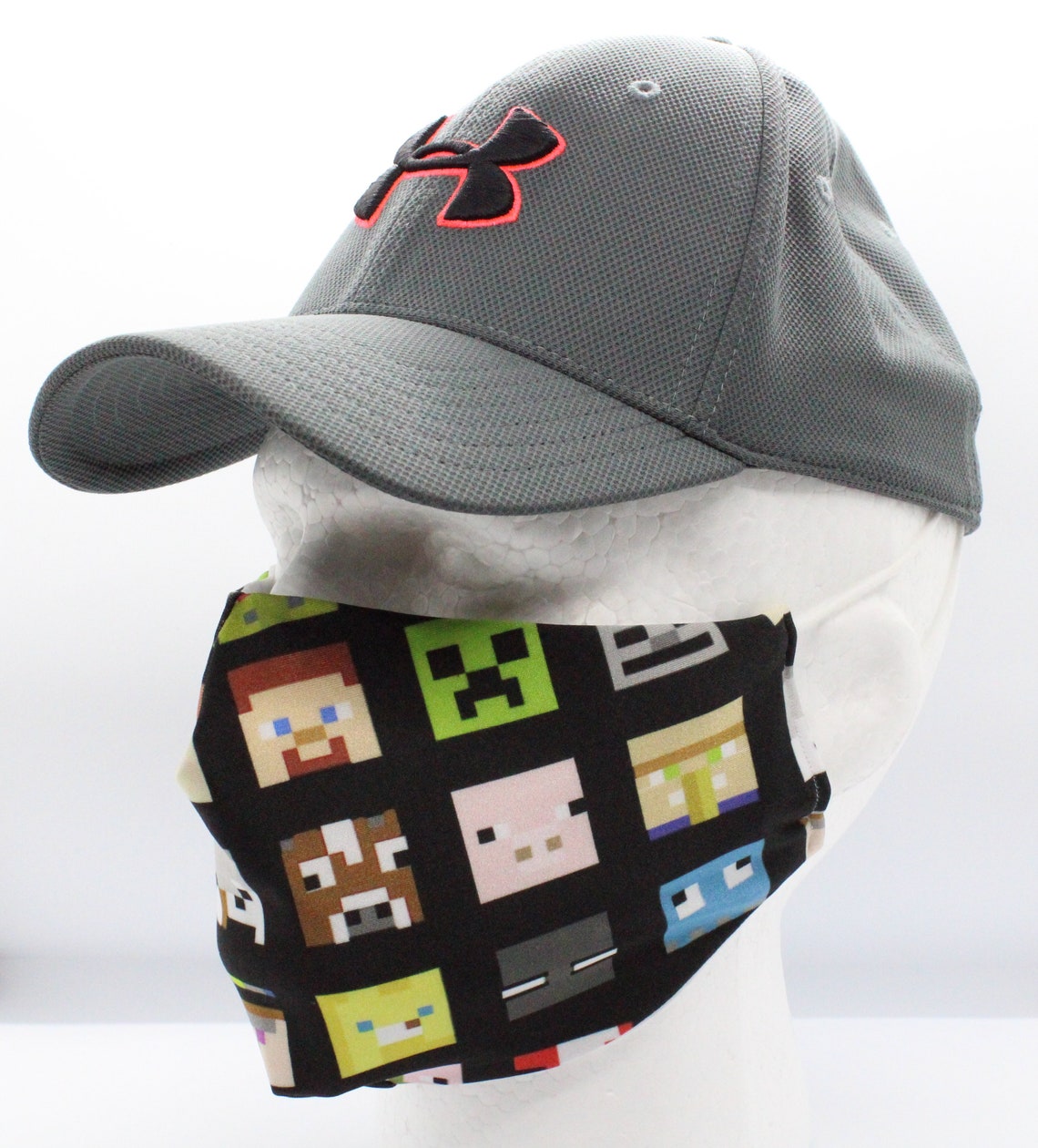 Minecraft facemask Minecraft mask Minecraft Mask for Etsy