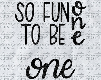 So Fun to Be One SVG