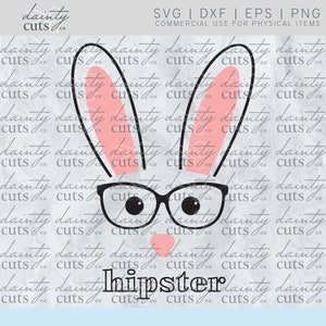 Hipster Bunny SVG