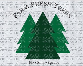 Farm Fresh Trees SVG