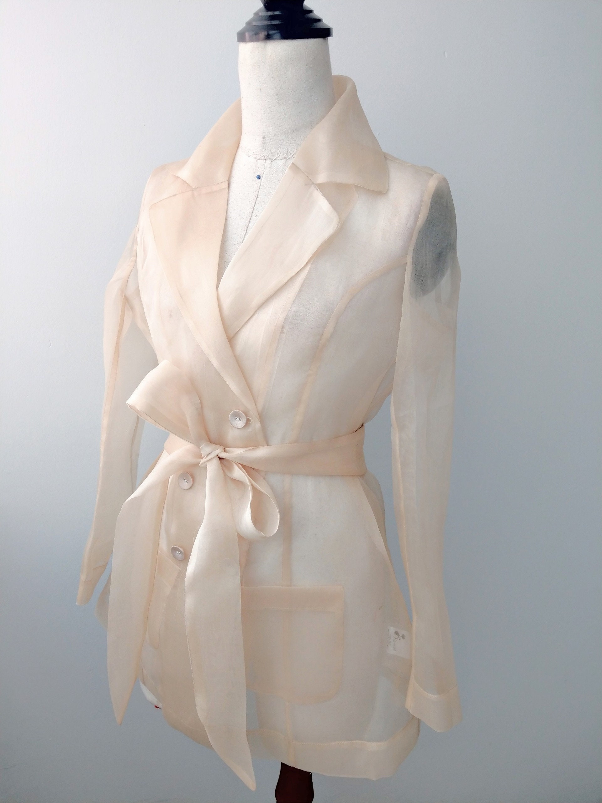 Giacca in organza di seta blazer in organza di seta da donna | Etsy Italia