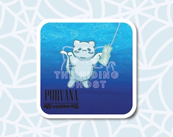 Purvana Sticker | Kawaii Sticker | Laptop Sticker | Die Cut Sticker | Water Bottle Sticker | Spooky Sticker | Rock Music