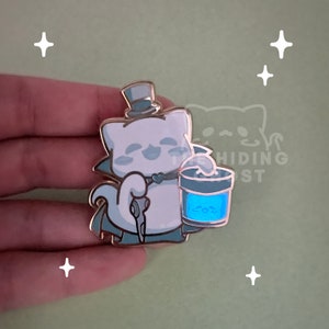 Cat Box Ghost Enamel Pin Spooky Pin Kawaii Pin Pastel Pin Enamel Pin Hard Enamel Pin Halloween Pin Pastel Goth image 3