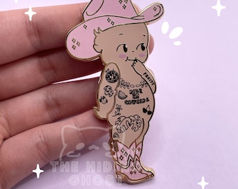 Aléxis's Kewpie Doll Enamel Pin | Spooky Pin | Kawaii Pin | Pastel Pin | Enamel Pin | Hard Enamel Pin | Tattoo Pin | Pastel Goth