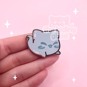 Cat Ghost Mascot Enamel Pin | Spooky Pin | Kawaii Pin | Pastel Pin | Enamel Pin | Hard Enamel Pin | Halloween Pin | Pastel Goth