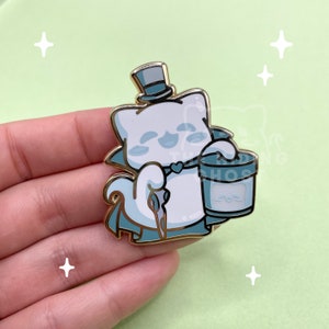Cat Box Ghost Enamel Pin | Spooky Pin | Kawaii Pin | Pastel Pin | Enamel Pin | Hard Enamel Pin | Halloween Pin | Pastel Goth
