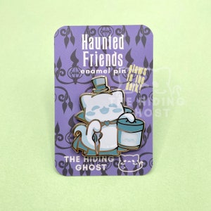 Cat Box Ghost Enamel Pin Spooky Pin Kawaii Pin Pastel Pin Enamel Pin Hard Enamel Pin Halloween Pin Pastel Goth image 1