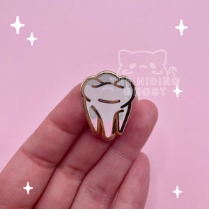 Cavities - Molar Filler Enamel Pin | Spooky Pin | Kawaii Pin | Pastel Pin | Enamel Pin | Hard Enamel Pin | Skull Pin | Pastel Goth