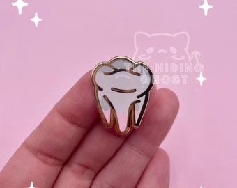 Cavities - Molar Filler Enamel Pin | Spooky Pin | Kawaii Pin | Pastel Pin | Enamel Pin | Hard Enamel Pin | Skull Pin | Pastel Goth