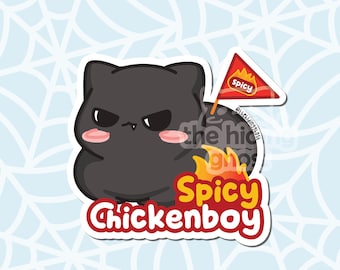 Spicy ChickenBoy Sticker | Kawaii Sticker | Laptop Sticker | Die Cut Sticker | Water Bottle Sticker | Spooky Sticker |
