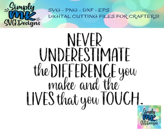 Never Underestimate The Difference You Made - Wooden Heart Plaque With Inspirational Quote, Perfect Gift For Graduation, Birthday