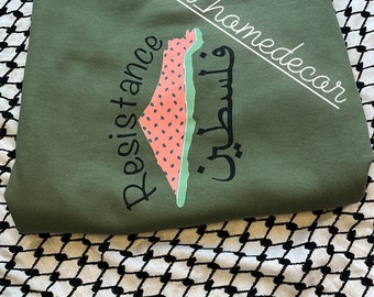 Resistance Palestine with watermelon