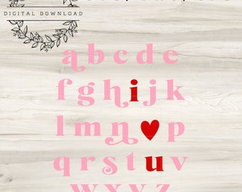 Alphabet I Love You Digital File